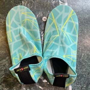 Women’s Aqua Socks/Shoes - Blue and Yellow